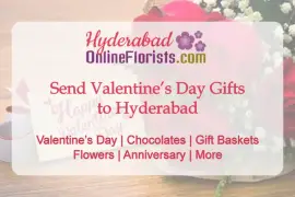 Online delivery of a Valentine's Day gift to Hyderabad