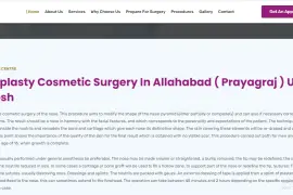 rhinoplasty cosmetic surgery in  allahabad (prayagraj) uttar pradesh
