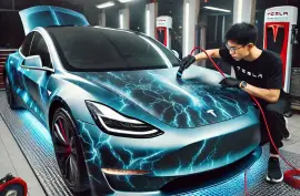 Tesla wrap maintenance - 954-566-3625