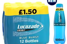 Lucozade Blue Burst Energy Supplier in Preston, Uk