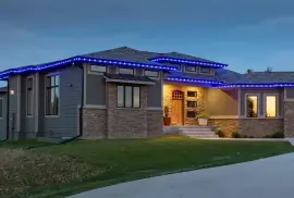 BlueHopper’s Year-Round Programmable LED Roofline Lighting