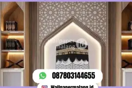 WALLPAPER CUSTOM MOTIF ISLAMI UNTUK MASJID  