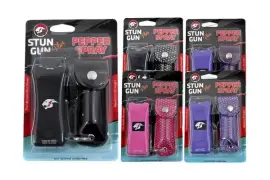 Cheetah Stun Gun LED Flash Light Plus Pepper Spray