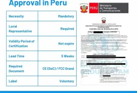 Type Approval in Peru