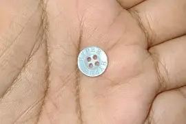 buttons with laser engraved brand names in India