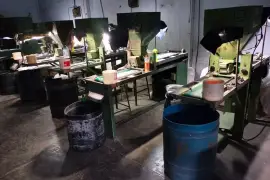 Sheet casting drums for button making