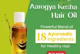 Kesha Organic Hair Oil – Ayurvedic Remedy for Strong, Shiny, and Dandruff-F