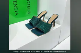 Replica Bottega Veneta Stretch Mules 90mm in Green – BragMyShoe