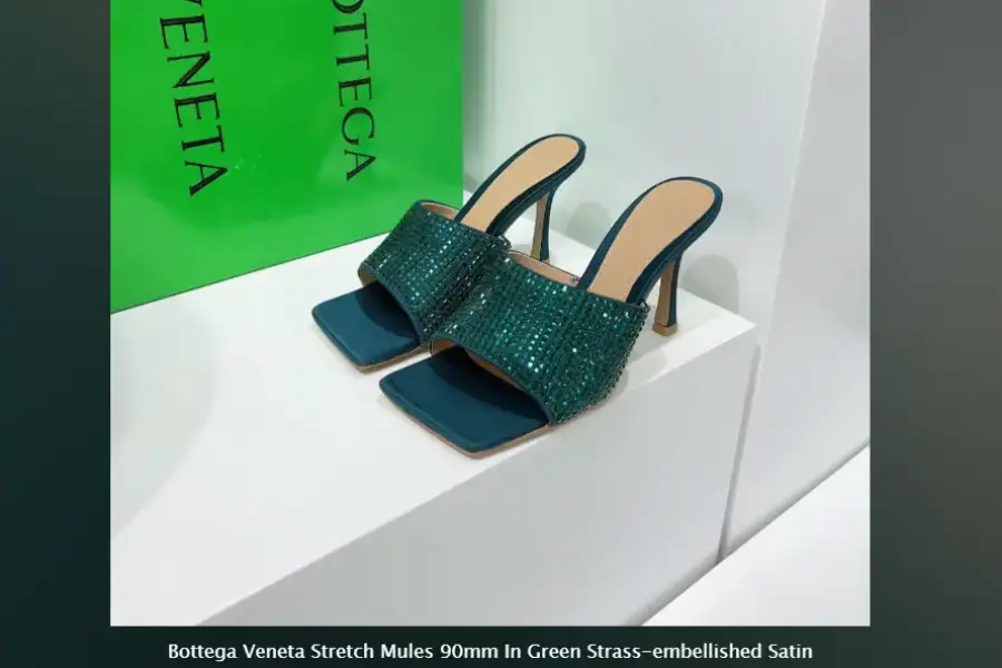 Replica Bottega Veneta Stretch Mules 90mm in Green – BragMyShoe