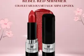 Rebel Red Shimmer Colour Fabulous Metallic Shine Lipstick Beauty Forever