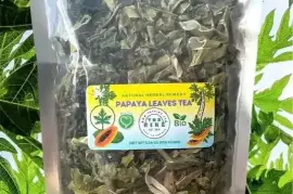 3 pack x Dried Papaya Leaf Tea 100 gram, hand Crafted Goods at The Rike