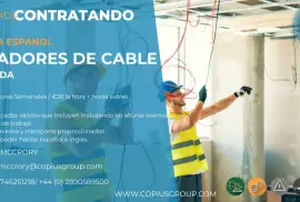 Cable Pulling crew required for construction project