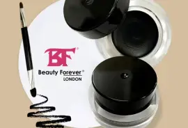 Black Gel Eyeliner Define + Smudge (2 Brushes in 1) - Beauty Forever London