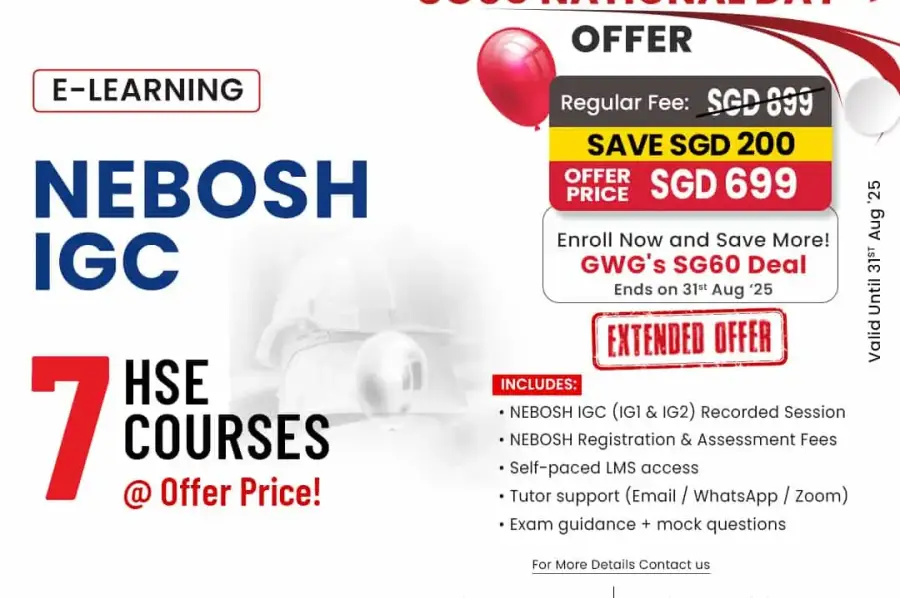 NEBOSH IGC Course Training in Singapore
