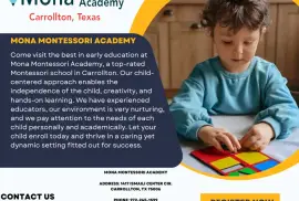 Mona Montessori Academy: A leading Montessori School in Carrollton