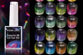 24 Colors Magnet Colorful 9D Cat Eye Vegan Organic UV Nail Gel Polish