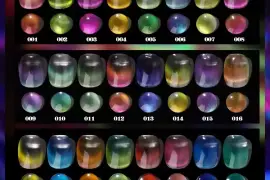 24 Colors Magnet Colorful 9D Cat Eye Vegan Organic UV Nail Gel Polish