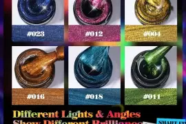 24 Colors Magnet Colorful 9D Cat Eye Vegan Organic UV Nail Gel Polish