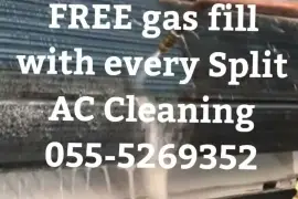 sharjah ac repair and cleaning installation gas 055-5269352