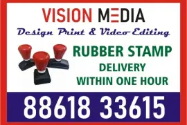 Specialized in Pre - Ink Rubber Stamp | Delivery within one hour | 1981