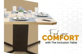 Wheelchair-Compatible Dining Table: Accessible, Wheelchair-Friendly Design 