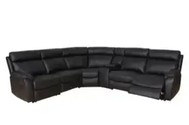 Stylish Black Corner Sofa for Modern Living Rooms