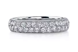Deutsch Signature Domed Pave Band