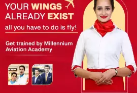 Join the Best Training Program for Airhostess by Millennium Aviation