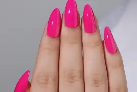 Almond Solid Color Gel Fake Finger Nails