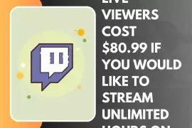 300 Twitch Live viewers cost $80.99 if you would like