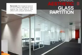 Featuring Modular Glass Partitions