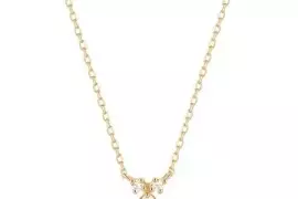 Aurelie Gi Clover Diamond Necklace