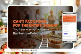 Order Fresh Group food in Trains via RailRestro ecatering app